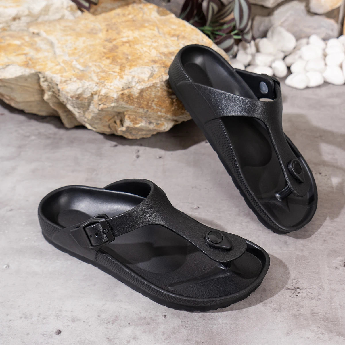 Casual Simple Buckle Flat Sandals
