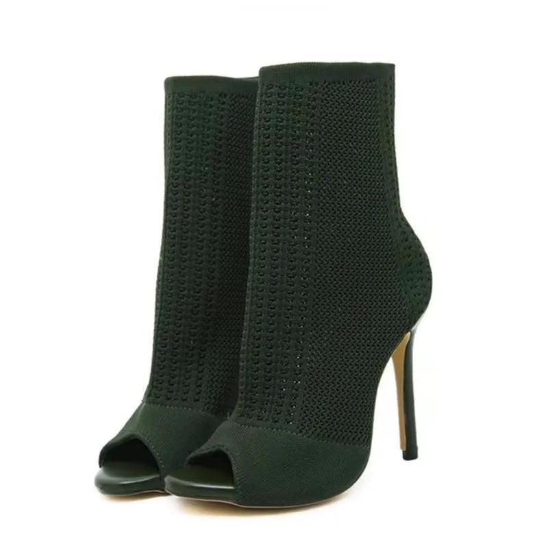 Ankle Stiletto High Heel Boots