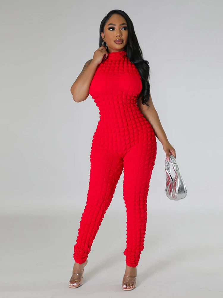 Sleeveless Zip Up Jumpsuit