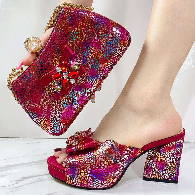 Elegant Platform Heel W/ Bag Set