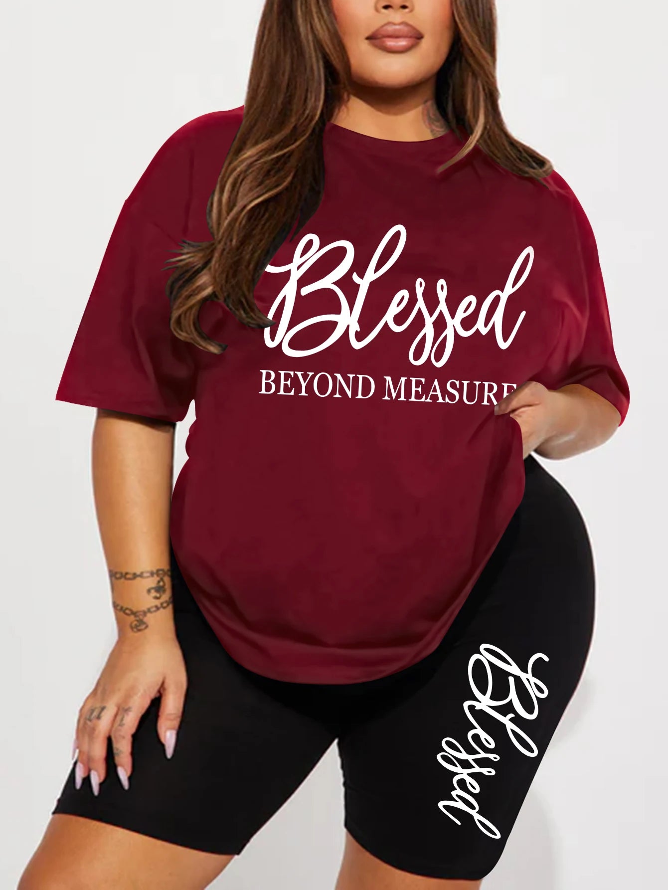 Summer 2 Piece Blessed Short Set