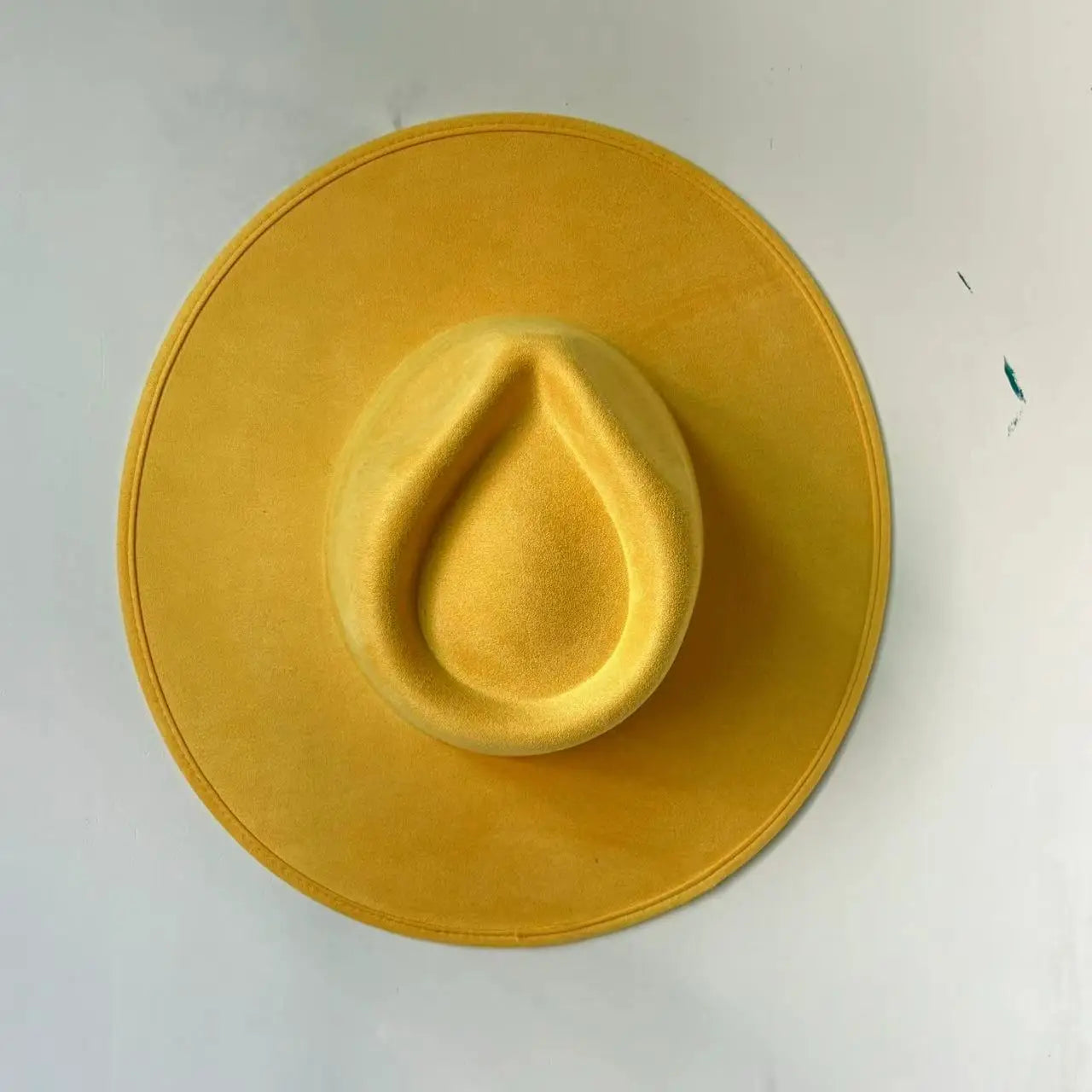 Suede Fedora Hat 9.5cm Wide Brim Suede Hats for Women and Men Hand Sewn Autumn Winter Jazz Hat Fashion chapeau femme шляпа