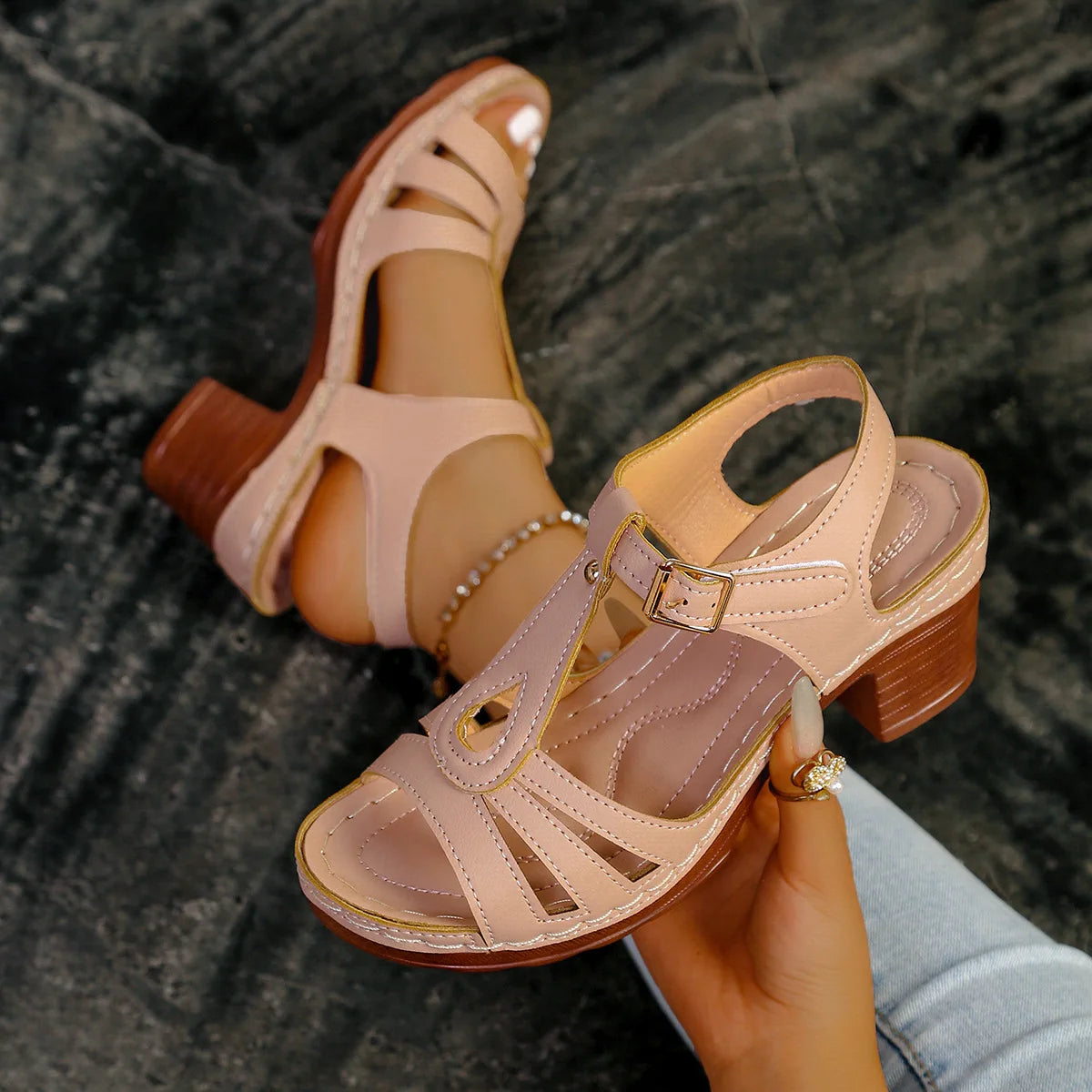 Low Heel Sandals