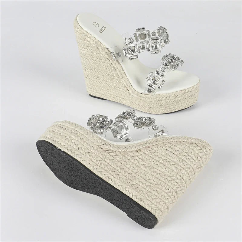 Fashion High Platform Wedge Slipper
