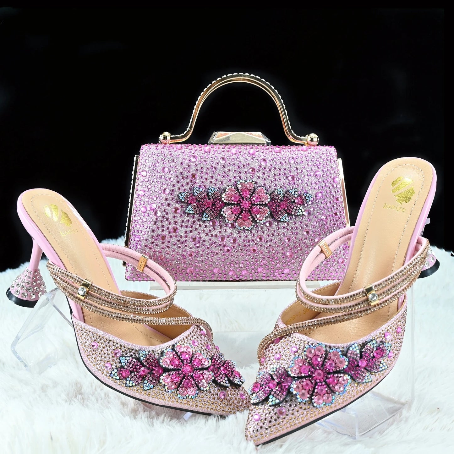 Italian Matching Slipper & Bag Set
