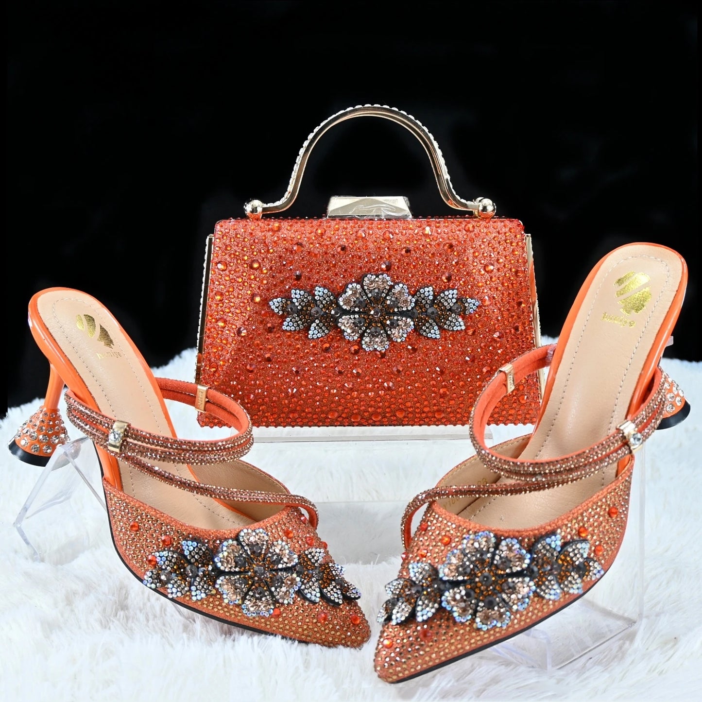 Italian Matching Slipper & Bag Set