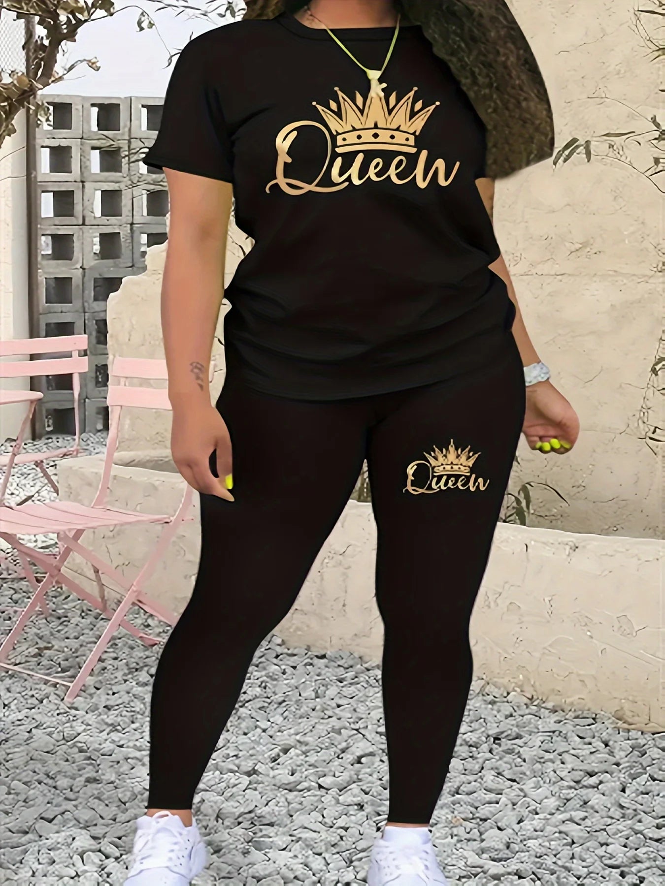 Queen Printed Comfortable Casual Set