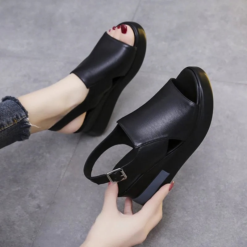 Summer New Wedge Heel Platform Sandals