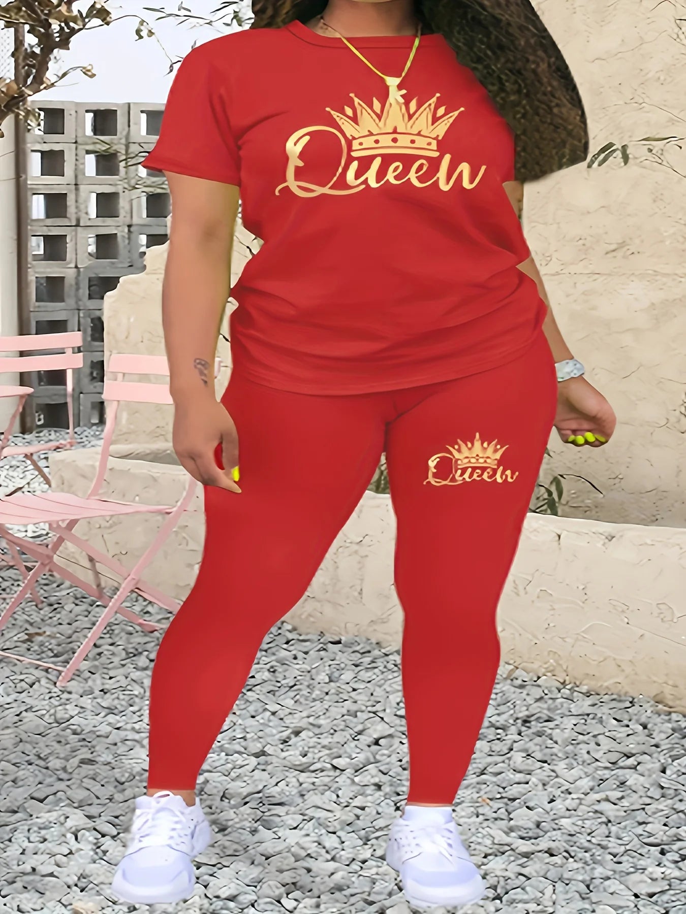 Queen Printed Comfortable Casual Set