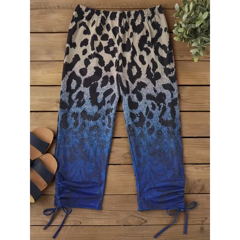 Leopard Print Capri Pants