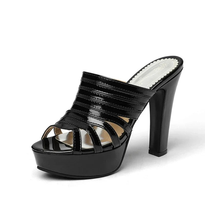 Sandalias De Mujer Women Sandals Open Toe Gold High Heels Outdoor Slippers Party Platform Sandals Pumps Plus Size 49 50 33-47