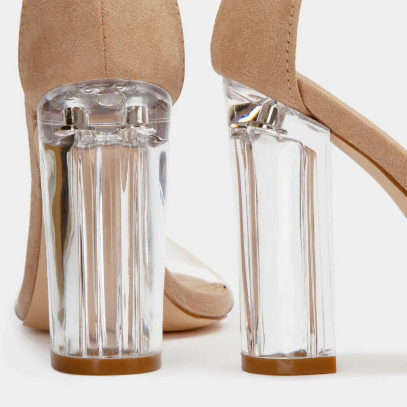 Open Toe Luxury Transparent High Heel