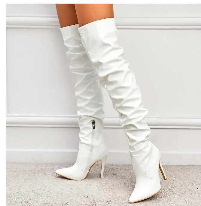 Over-The-Knee High Heel Boots