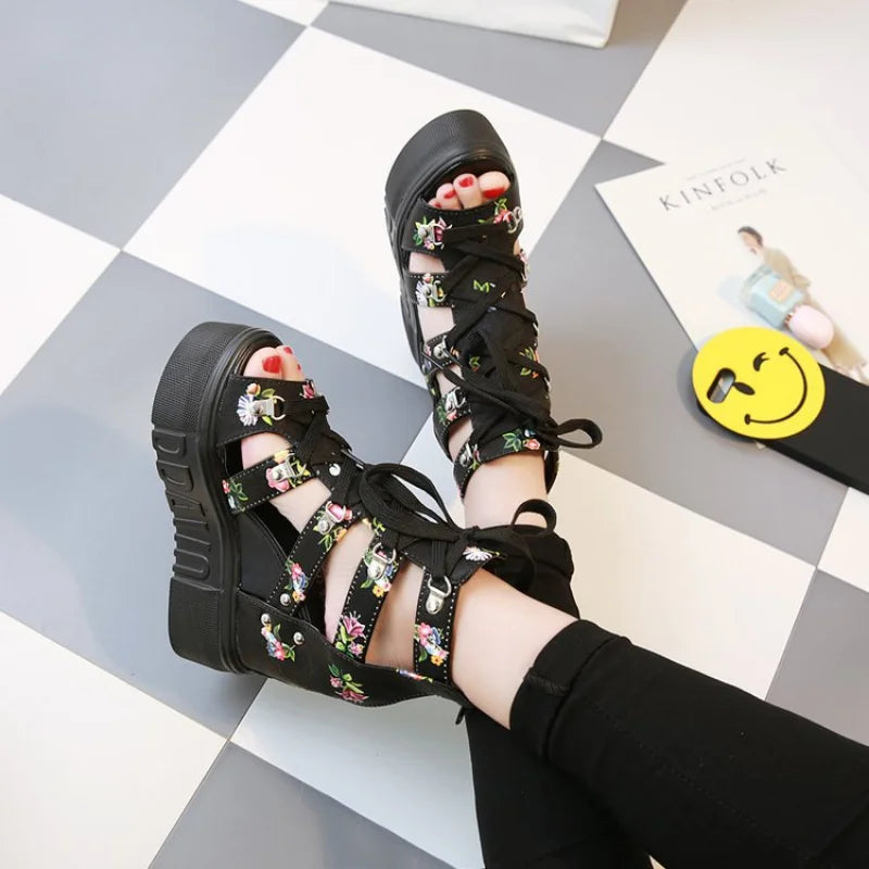 Wedge Platform Open Toe Casual Sandal