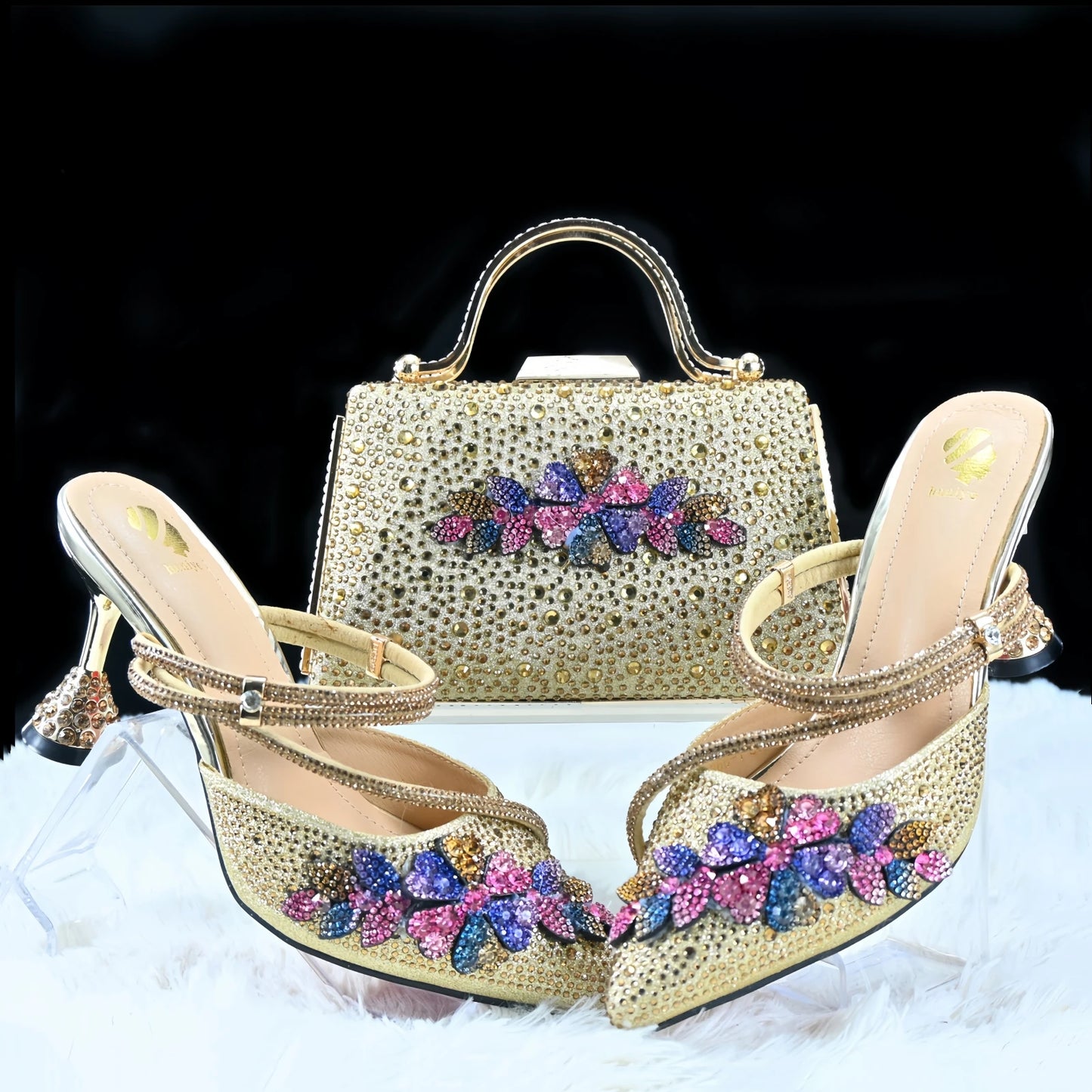 Italian Matching Slipper & Bag Set