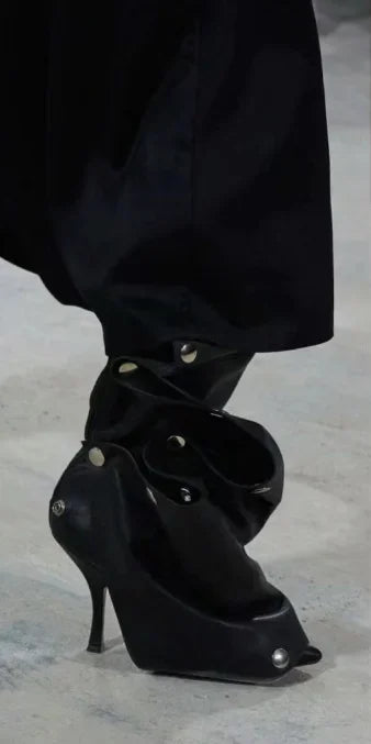 High Heel Long Boots for Women Botte Winter Boots Shoes Botas Mujer Thin Heeled Pointed Denim Metal Button Shoe Zapatos De Mujer