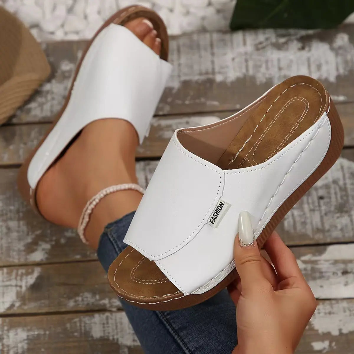 Wedge Slipper Sandals
