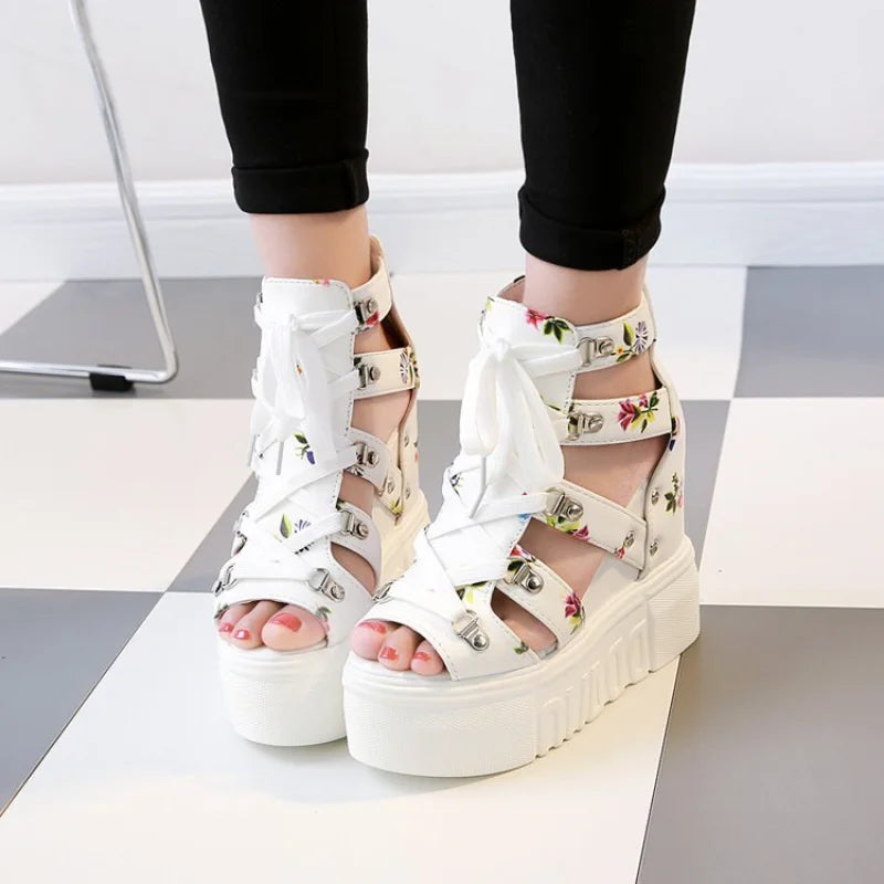 Wedge Platform Open Toe Casual Sandal