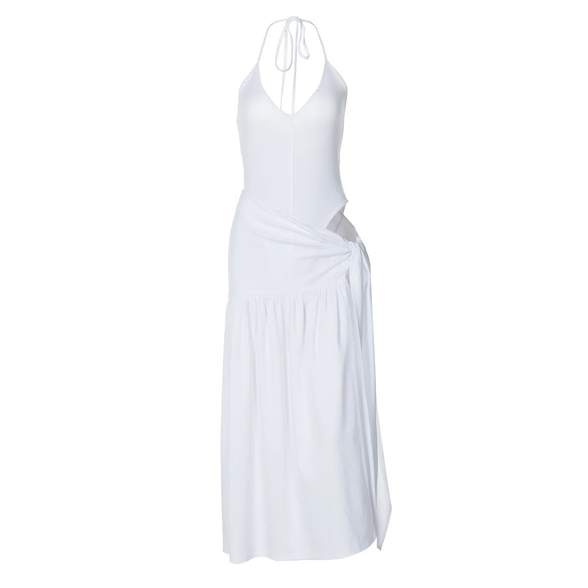 Elegant Fashion Women's Set Sleeveless Strap Bodysuit +Long Skirts Set Autumn Tracksuit Sexy 2025 Tie Up Two 2 Piece Set Outfits