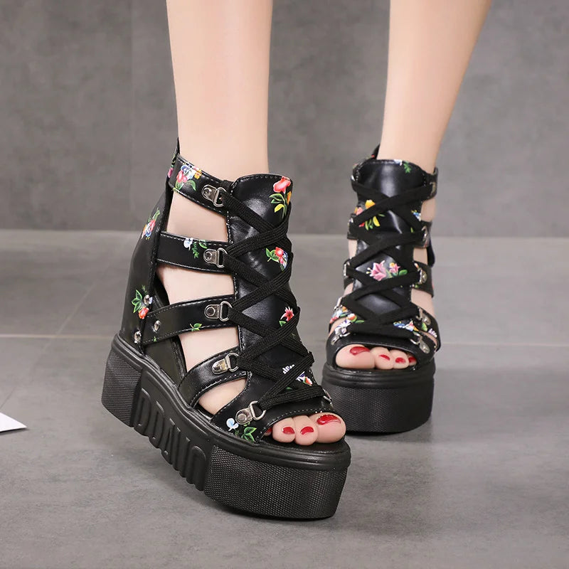 Wedge Platform Open Toe Casual Sandal