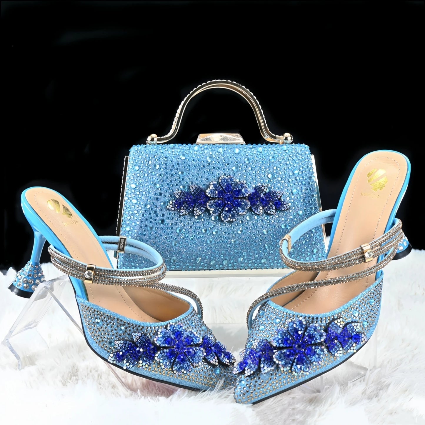 Italian Matching Slipper & Bag Set