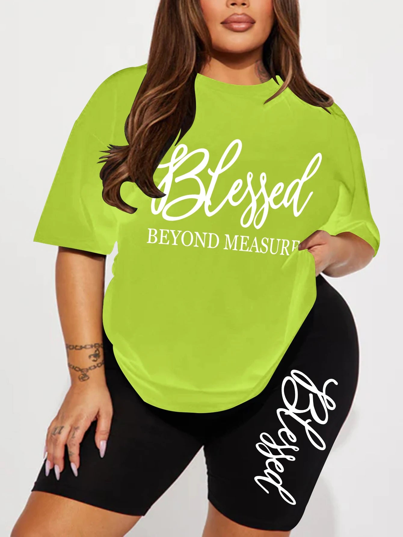 Summer 2 Piece Blessed Short Set