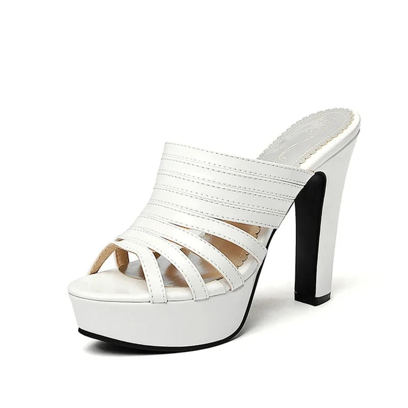 Sandalias De Mujer Women Sandals Open Toe Gold High Heels Outdoor Slippers Party Platform Sandals Pumps Plus Size 49 50 33-47