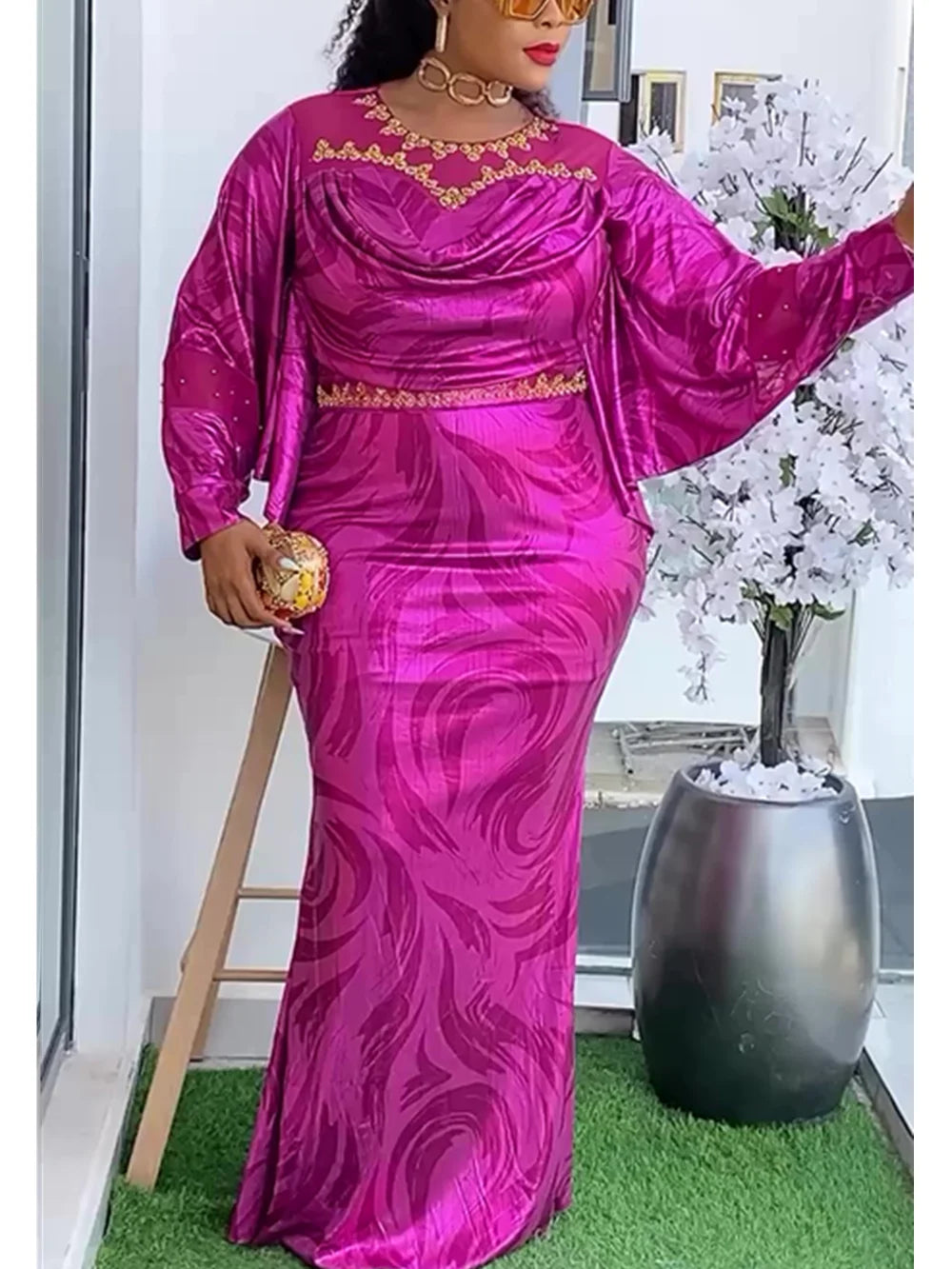 Elegant African Long Dress