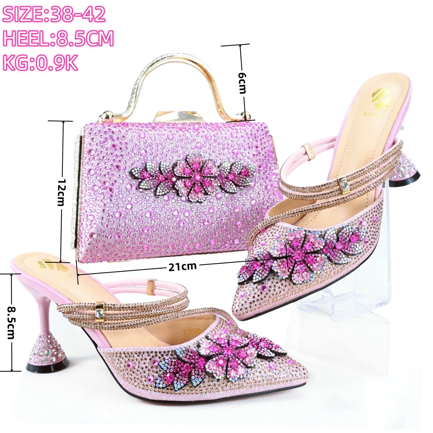 Italian Matching Slipper & Bag Set