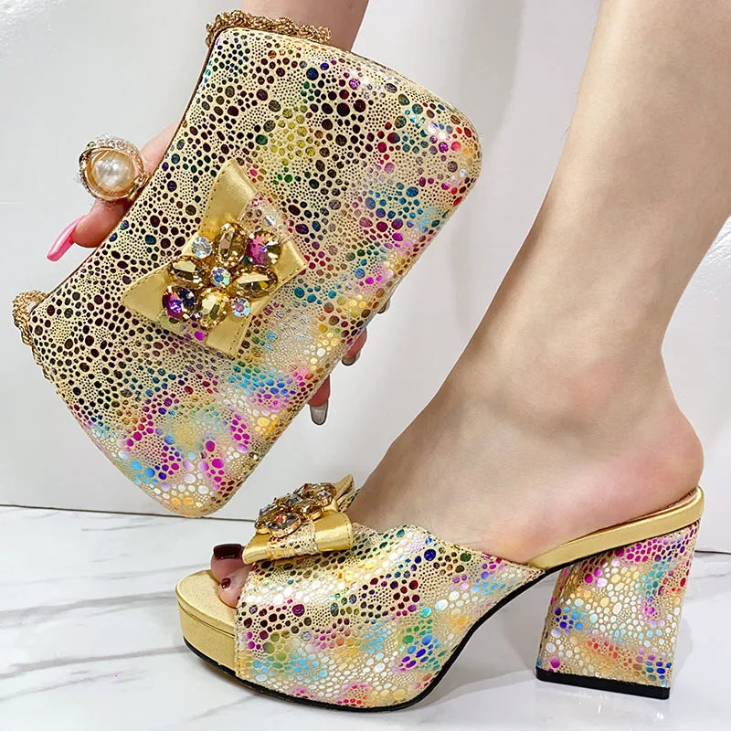 Elegant Platform Heel W/ Bag Set