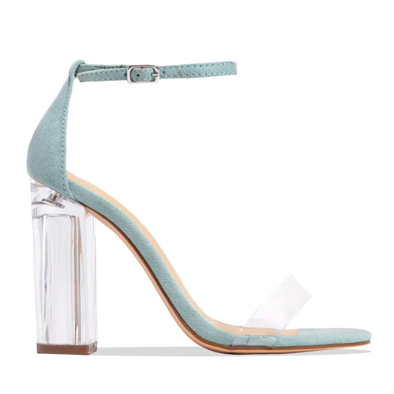 Open Toe Luxury Transparent High Heel