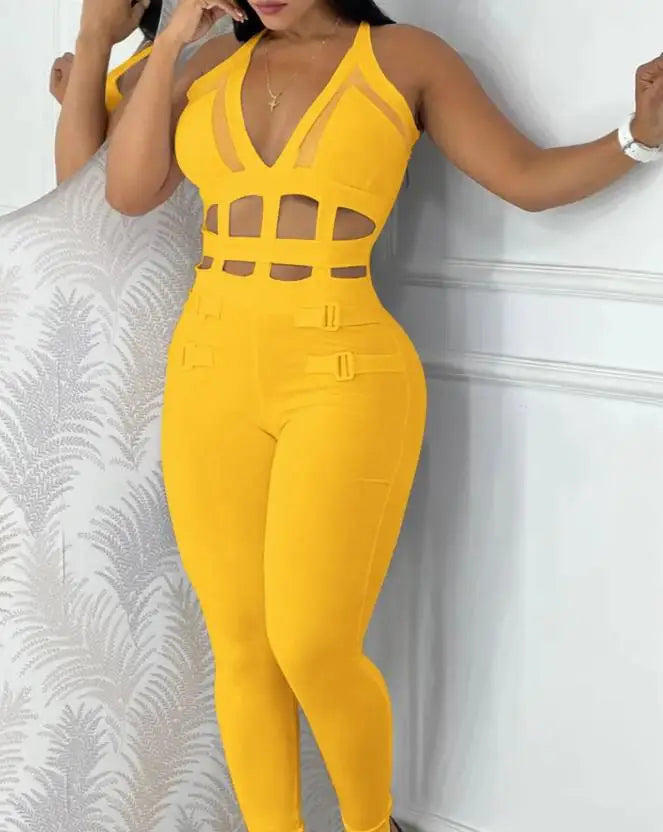 Hollow Stomach Camisole Jumpsuit
