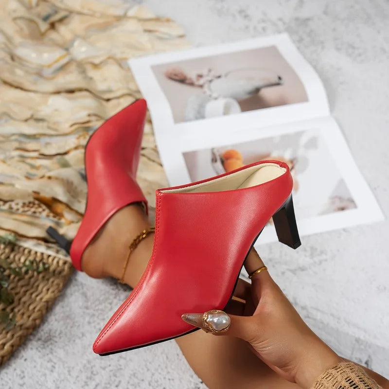Heel Anti Slip Wear Resistant Square Heel Slippers