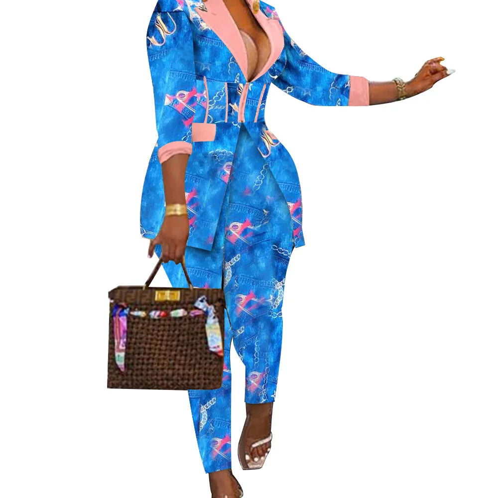 2 Piece Jacket Pants Set