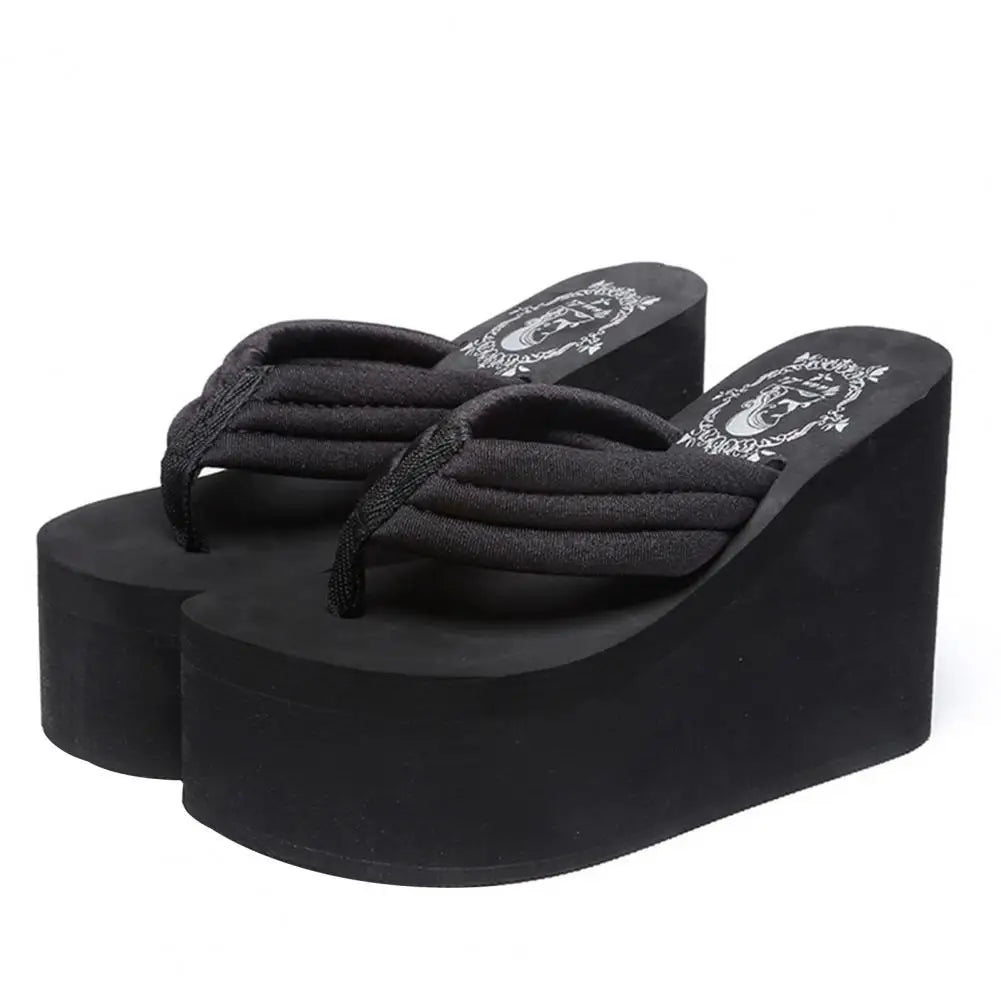 Platform Arch Support Thong Thick-Sole Slippers