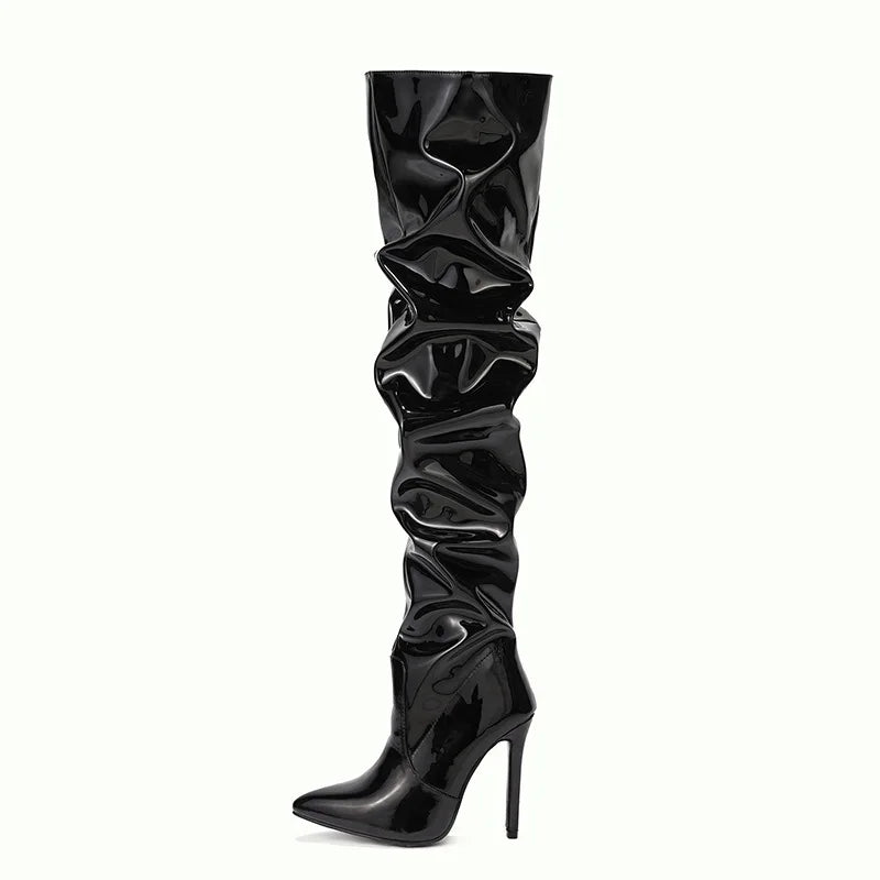 Over-The-Knee High Heel Boots