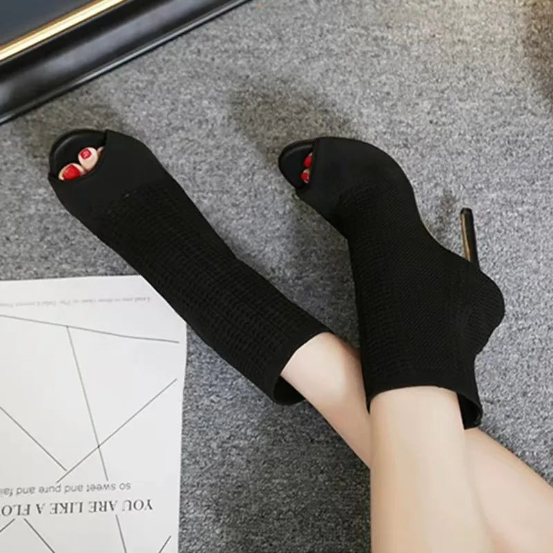 Ankle Stiletto High Heel Boots