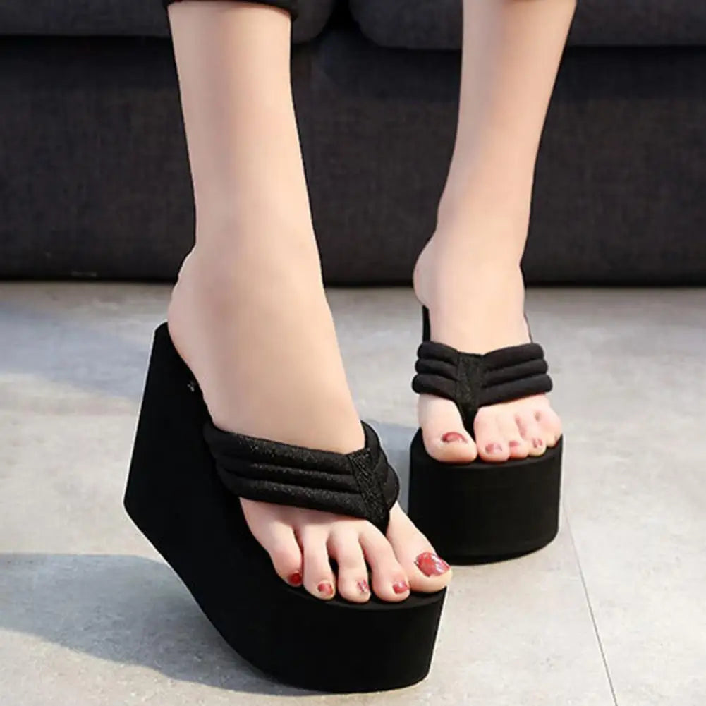 Platform Arch Support Thong Thick-Sole Slippers