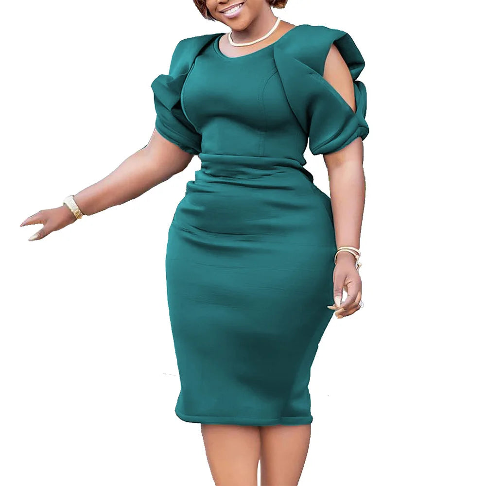 Cut Out Sleeve Dress