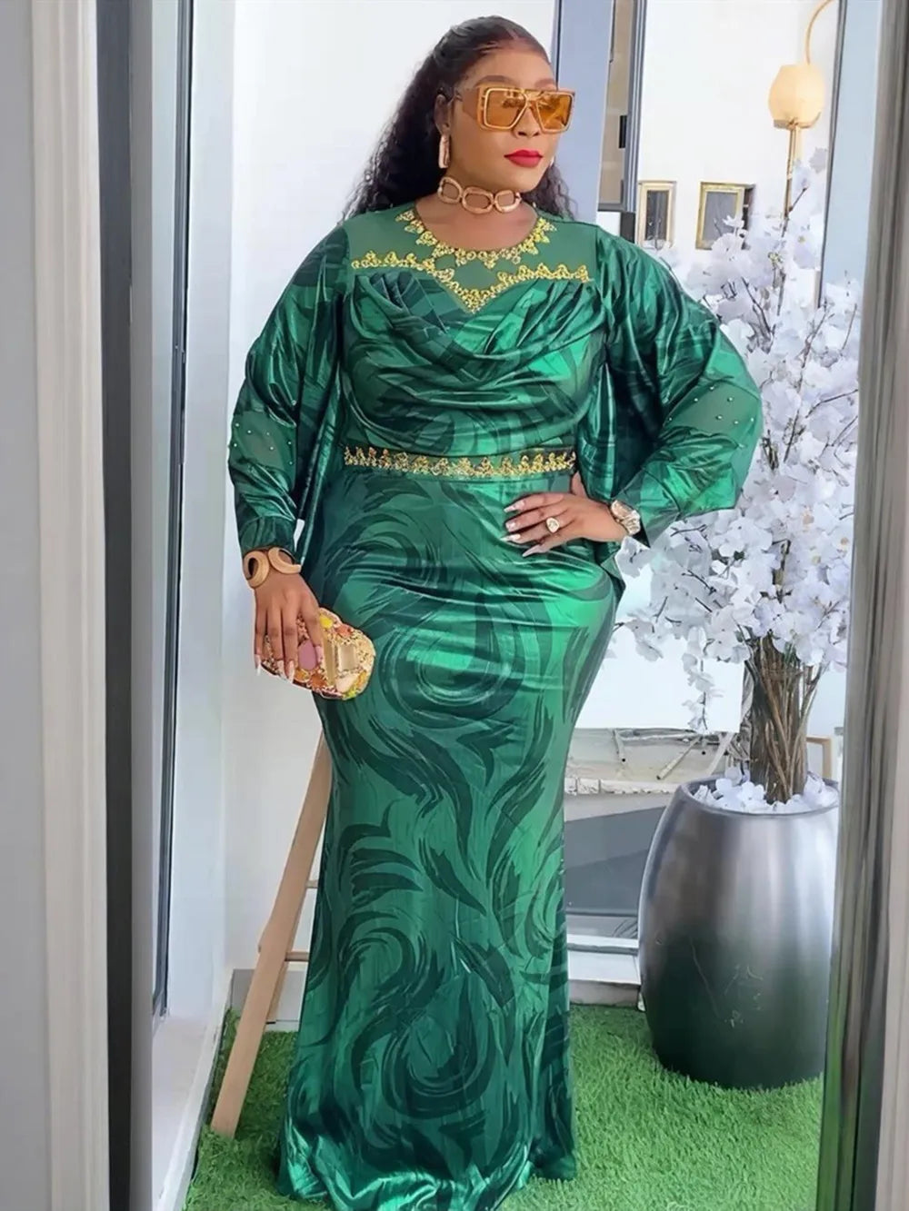 Elegant African Long Dress