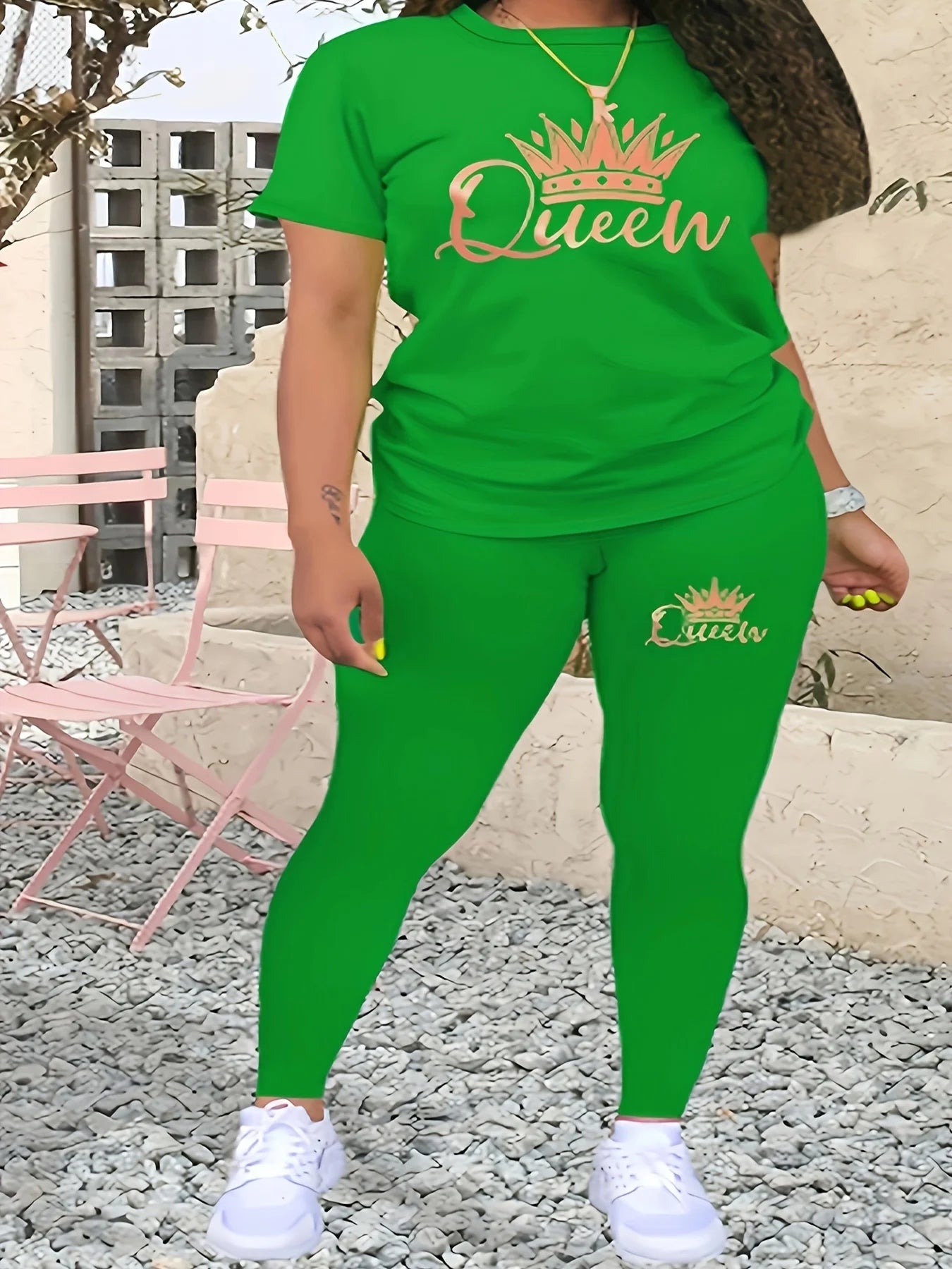 Queen Printed Comfortable Casual Set