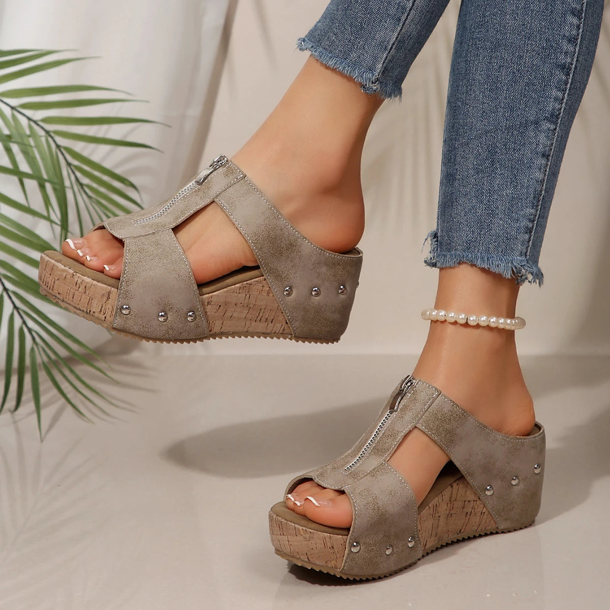 Women Sandals New Summer Roman Open Toe Platform Shoes Women Retro Peep Toe Wedges Shoes Women Casual Design Sandals