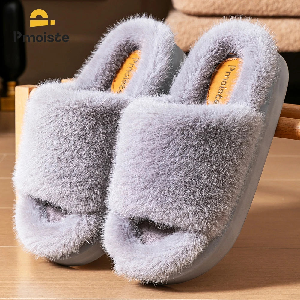 Faux Fur Slippers