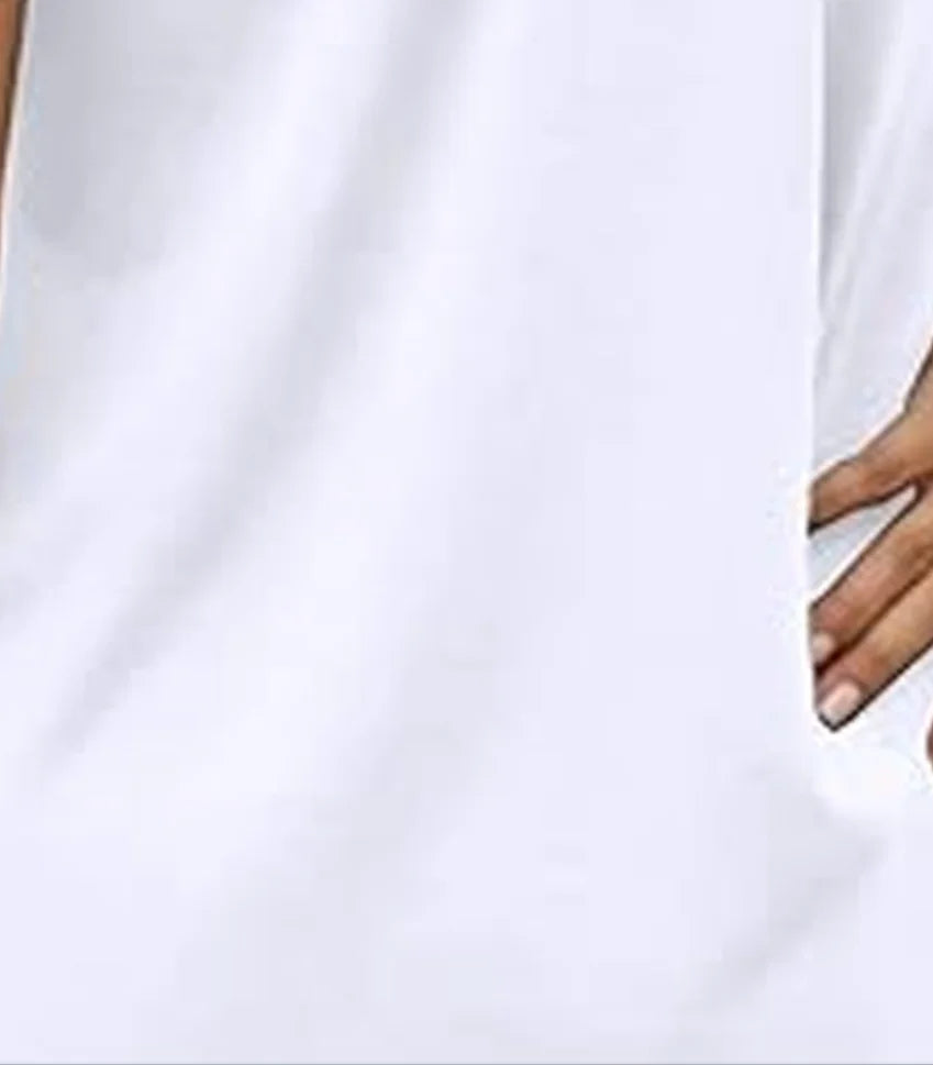 2024 Plus Size Women's vest summer top pleated sleeveless T-shirt