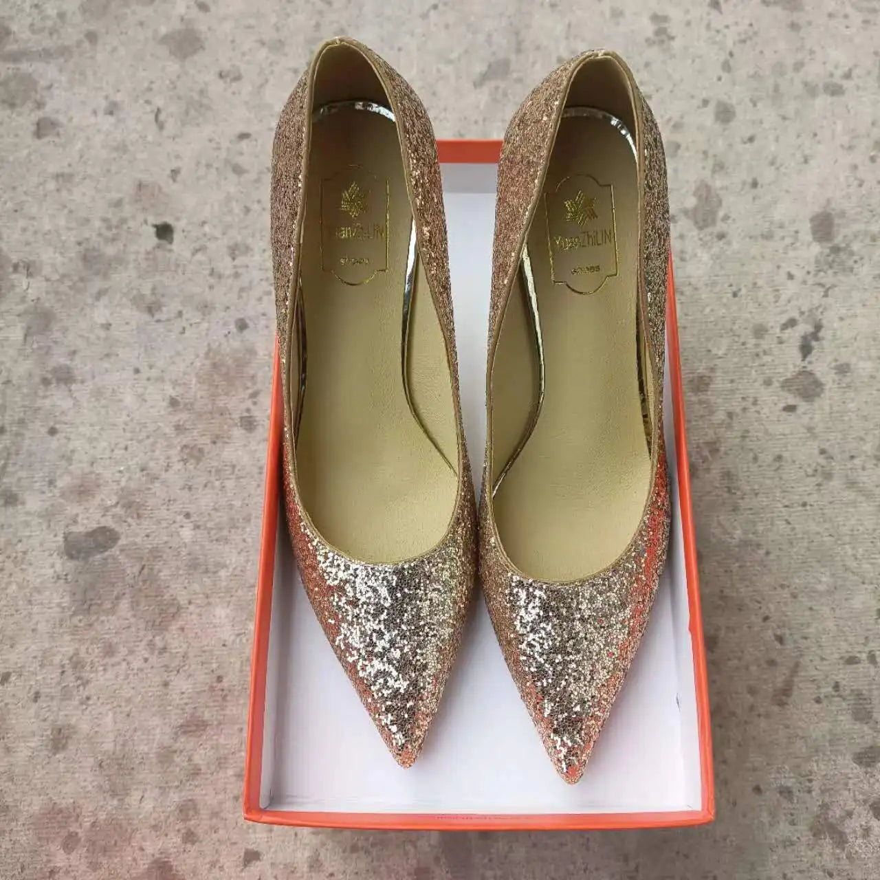 Luxury Designer Elegant Sexy Silver Heels