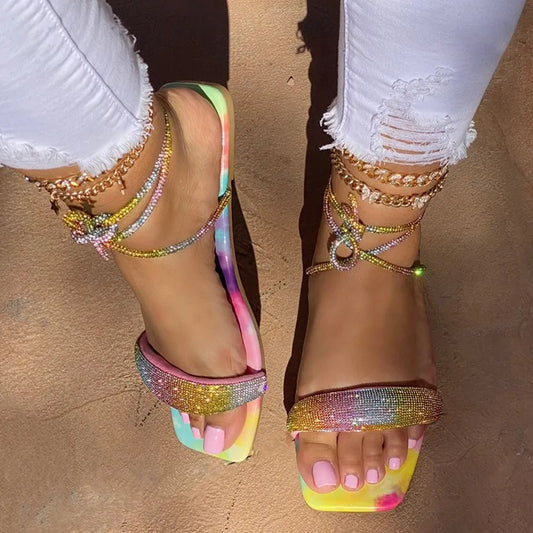 Flat Cross Strap Sandals