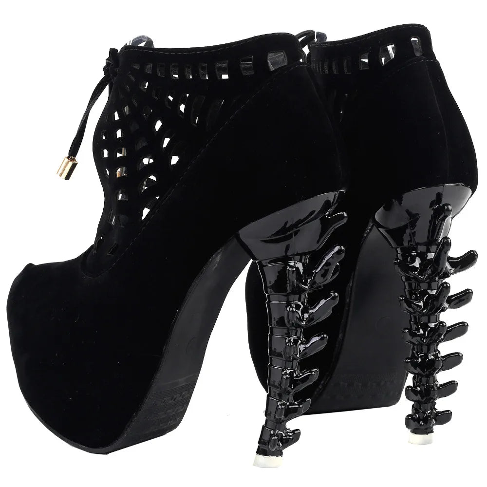 Web Platform Bone Boots