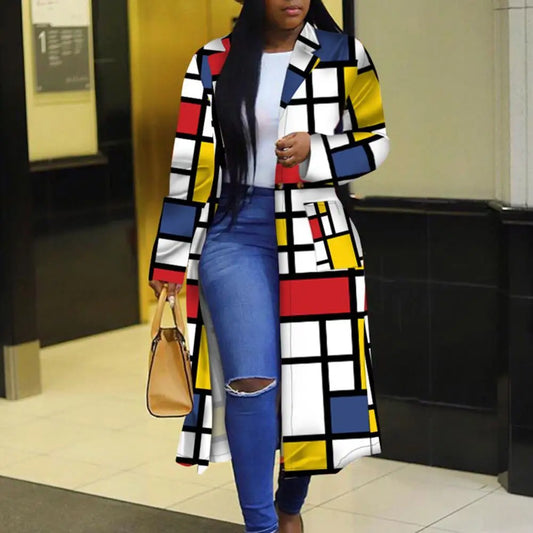 Printed Long Sleeve Cardigan