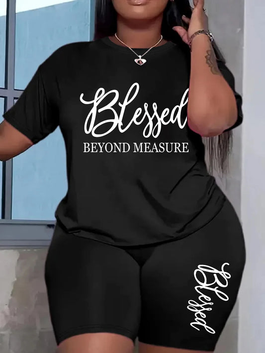 Summer 2 Piece Blessed Short Set