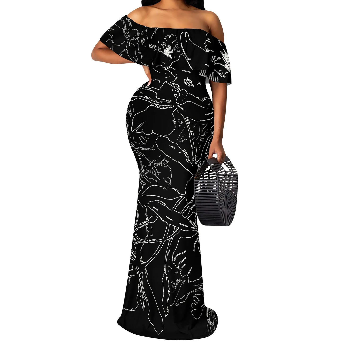 Off Shoulder Elegant Long Dress